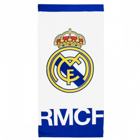 Toalha de microfibra azul Real Madrid para crianças