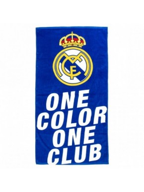 Serviette bleue officielle Real Madrid en coton pour enfants