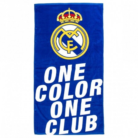 Serviette bleue officielle Real Madrid en coton pour enfants