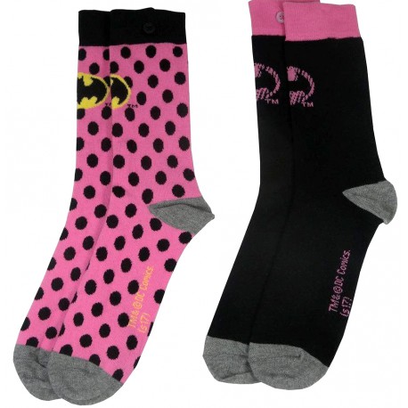 Pack 2 Calcetines Chica Batman Pink