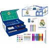 Conjunto de Papéis para Colorir Maleta Real Madrid para Crianças