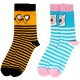 Pack 2 Socks Girl Finn and Jake Adventure Time