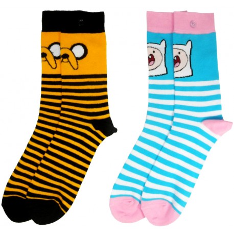 Pack 2 Socks Girl Finn and Jake Adventure Time