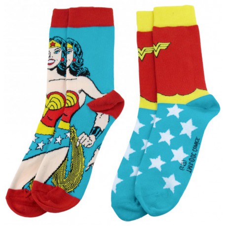 Pack 2 Calcetines Chica Wonder Woman Costume