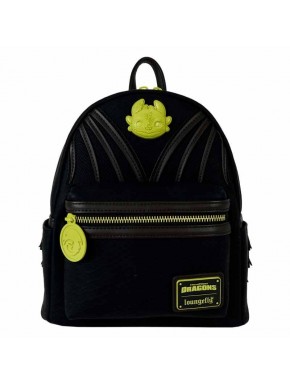 Mini Mochila LOUNGEFLY Cómo entrenar a tu dragón Furia Nocturna