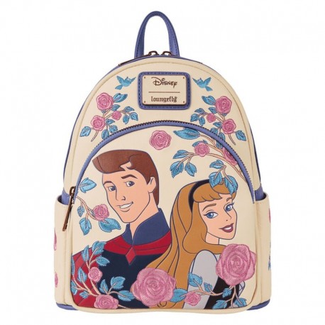Mini mochila LOUNGEFLY Princesa Aurora y príncipe Phillip