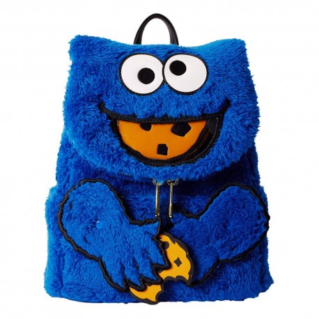 Barrio Sésamo by Loungefly Plush Mini Mochila Cookie Monster