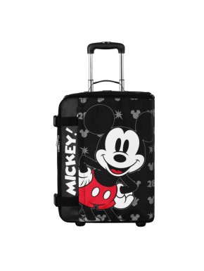 Maleta de Cabina Plegable Negro Disney Mickey Mouse Surprise