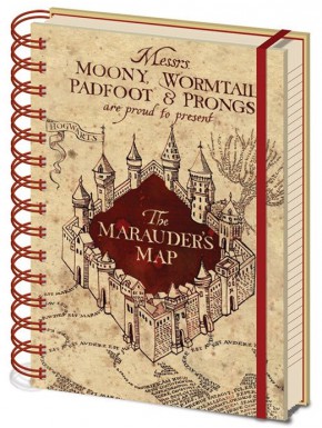 Libreta Harry Potter Mapa del Merodeadir