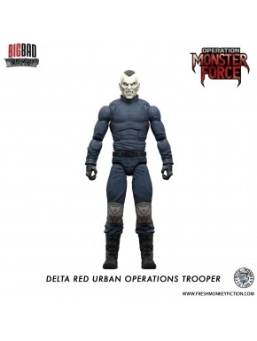 Figura articulada Delta Red Urban Operations Trooper com acessórios.