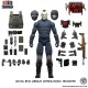 Figurine articulée Delta Red Urban Operations Trooper avec accessoires.