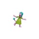 Figura articulada Mokey Fraggle Rock com acessórios