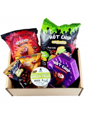 Boîte Surprise Gourmande Ultra-Piquante avec Snacks Extrêmes