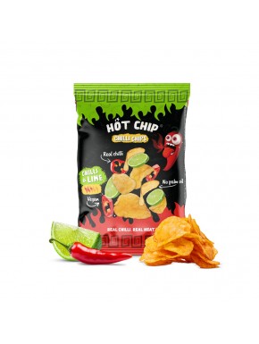 Chips Hot Chip Chilli & Lime 80 g papas picantes