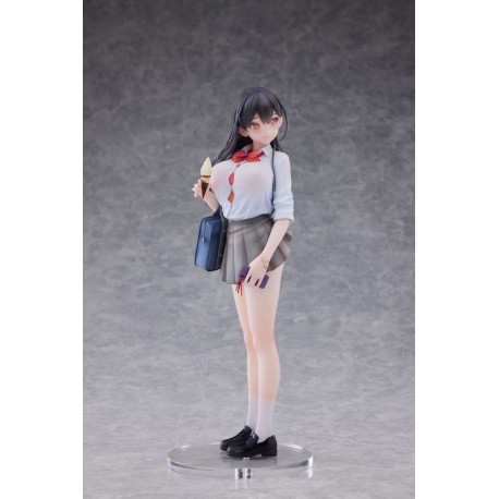 Maki Sairenji statue in school uniform with PVC accessories