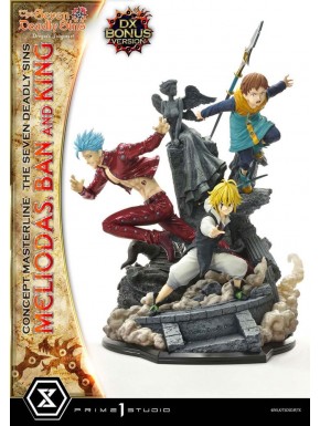 Deluxe Statue Meliodas, Ban and King 55 cm Seven Deadly Sins