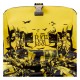 Mochila negra Batman 85th Anniversary con detalles amarillos