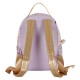 Mochila urbana roxa Disney Frozen 2 com compartimentos