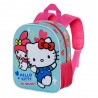 Mochila 3D Sanrio Hello Kitty Friendship Azul Pré-escolar