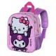 3D pink Sanrio Hello Kitty kids backpack with embossing