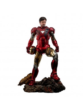 Figura do Iron Man Mark VI Hot Toys 48 cm com iluminação