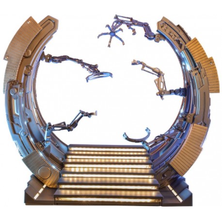 Set de accesorios Suit-Up Gantry de Iron Man 1/6 por Hot Toys