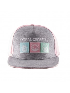 Casquette Snapback Pastel Squares Animal Crossing en coton