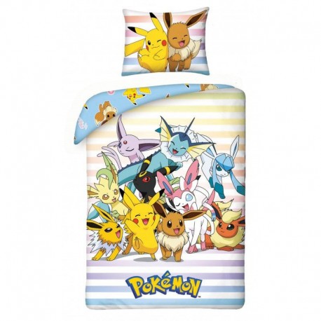 Pokémon Funda Nórdica Pikachu, Eevee & Friends Algodón