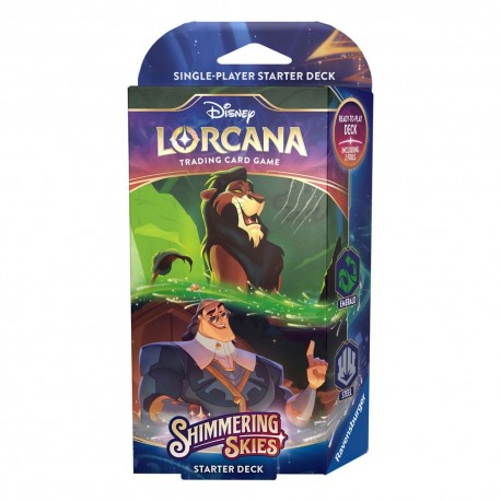 Baralho de início Disney Lorcana TCG Shimmering Skies