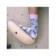 Meias Stitch azul claro e rosa