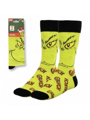 Chaussettes The Grinch en vert avec détails noirs