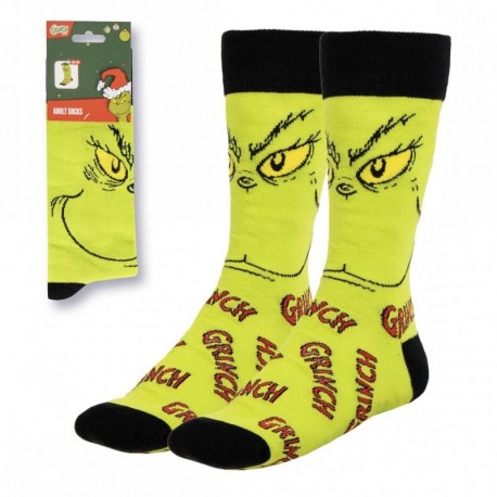 Chaussettes vertes en coton The Grinch