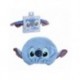 Serviette bleue pour cheveux avec design de Stitch