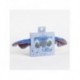 Serviette bleue pour cheveux avec design de Stitch