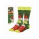 Meias verdes do Grinch com design festivo