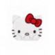 White Hello Kitty hair towel with red bow