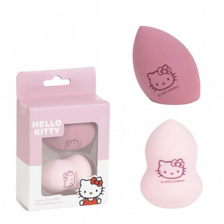 Esponjas de maquillaje Hello Kitty rosa 100% PU