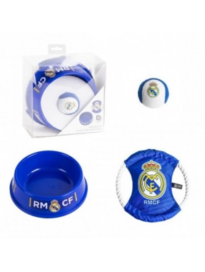 Set de jouets et abreuvoir pour animaux Real Madrid bleu