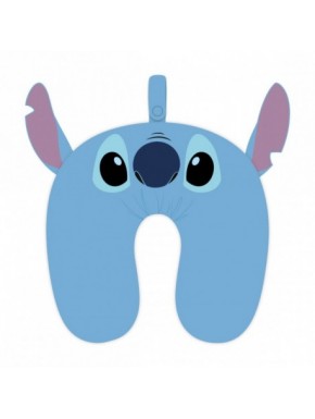 Cojín de viaje azul con diseño de Stitch