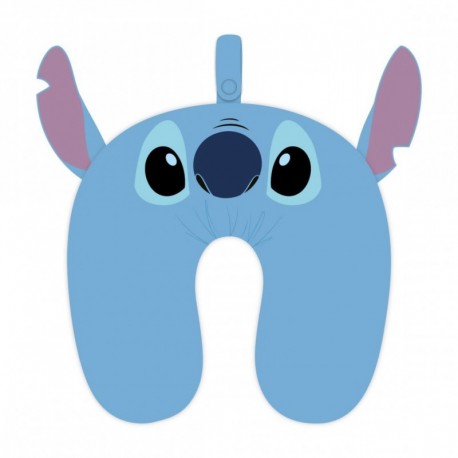 Cojín de viaje azul de Stitch Disney poliéster