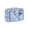 Conjunto de Necessaire de Viagem Stitch 100% Poliéster Azul