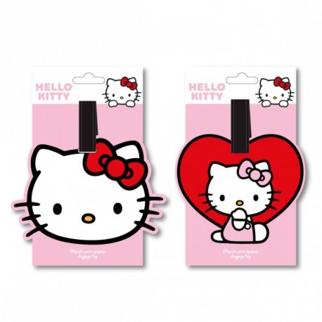 Etiqueta de bagagem de borracha Hello Kitty