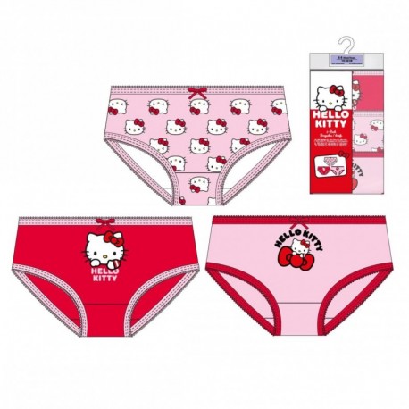 Pack de braguitas Hello Kitty de algodón, 3 piezas