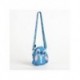 Bolsa de silicone azul Stitch com alça ajustável