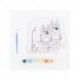 Bluey colorable stationery set with watercolors and brush