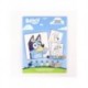 Set de papelería coloreable Bluey con acuarelas y pincel