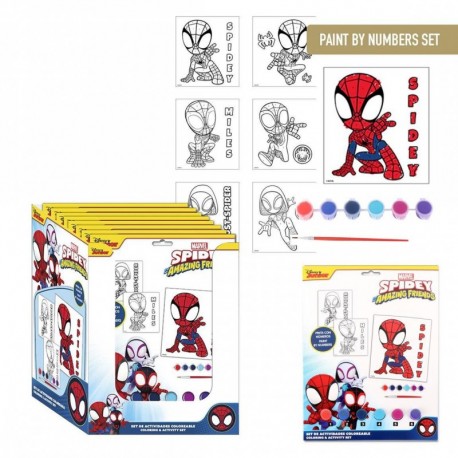 Ensemble de papeterie Marvel Spidey à colorier