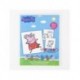 Peppa Pig colorable stationery set with paints and brush