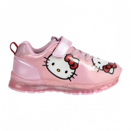 zapatillas deportivas rosas Hello Kitty con luces