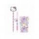 Set de papelería Hello Kitty multicolor con portalápices